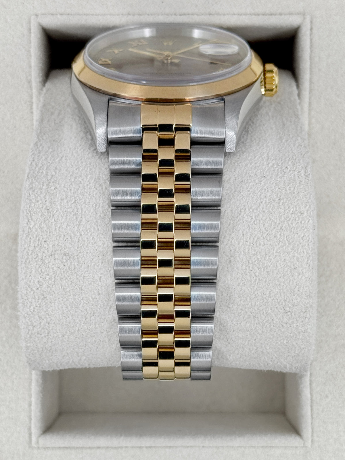 2005 Rolex Datejust 36mm 16203 Two-Tone Jubilee Silver Roman Numeral Dial (Collectors Set)