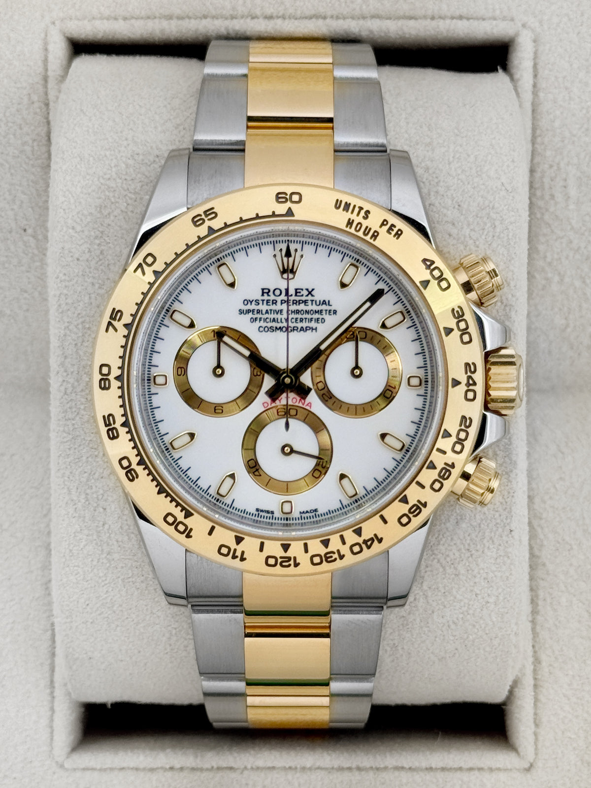 2020 Rolex Daytona 40mm 116503 Two-Tone White Dial