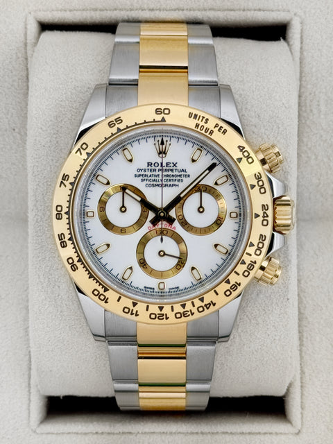 2020 Rolex Daytona 40mm 116503 Two-Tone White Dial