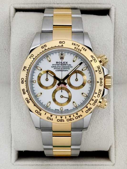 2020 Rolex Daytona 40mm 116503 Two-Tone White Dial