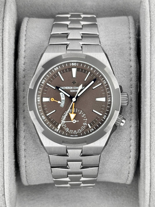 NEW 2026 Vacheron Constantin Overseas Dual Time 41mm 7930V Titanium Brown Dial - MyWatchLLC