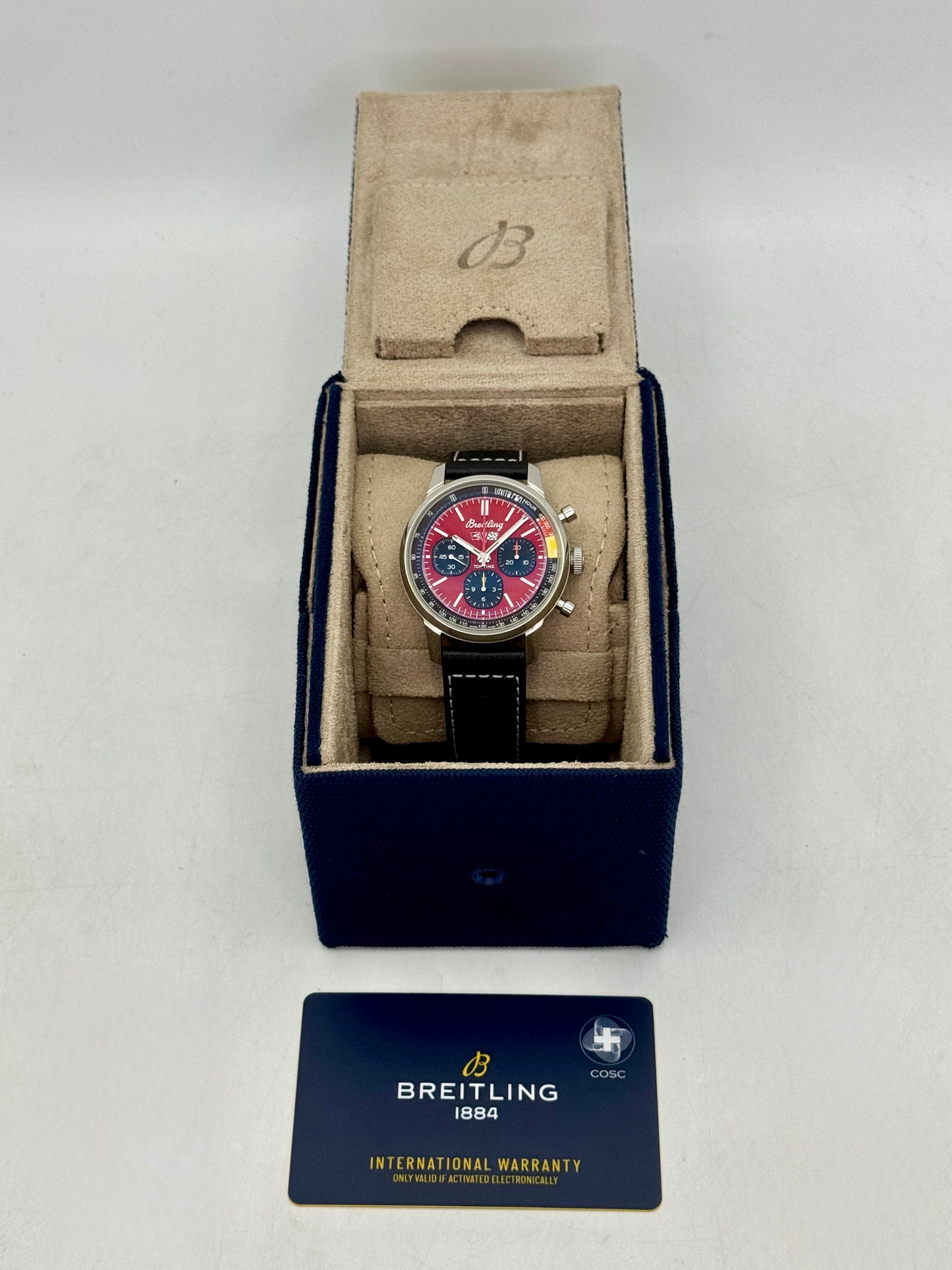 2023 Breitling Top Time B01 Corvette 41mm AB0176 Stainless Steel Red Dial