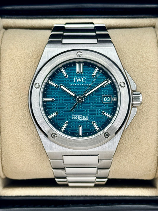 2023 IWC Ingenieur Automatic 40mm IW328903 Stainless Steel Aqua Dial