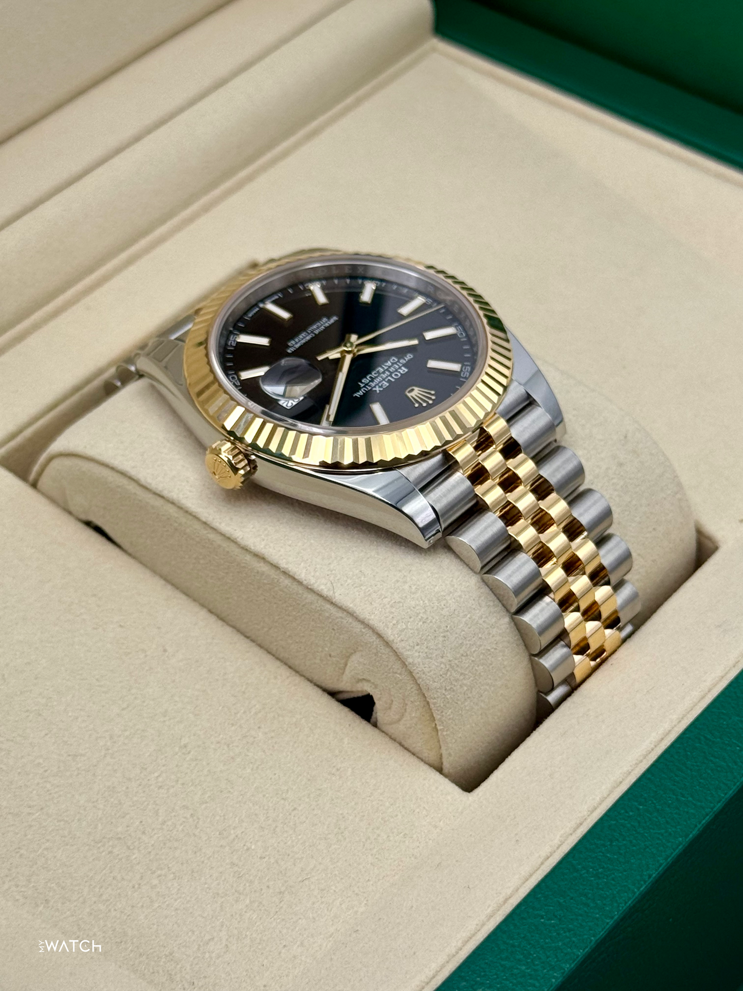 NEW 2025 Rolex Datejust 41mm 126333 Two-Tone Jubilee Black Dial