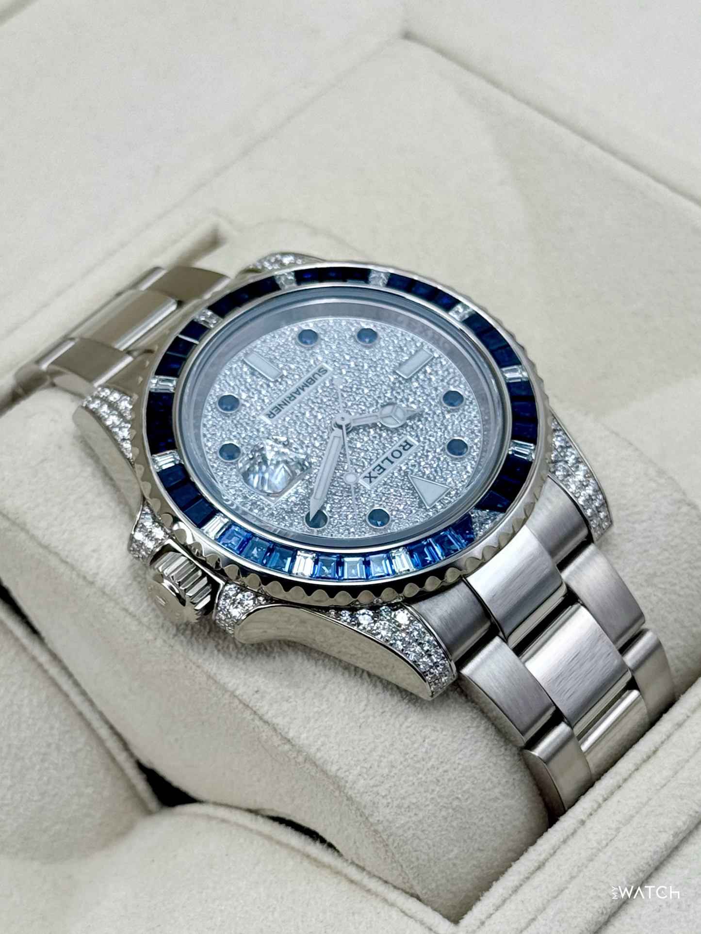 2019 Rolex Submariner 40mm 116659SABR White Gold Diamond Pave Dial - MyWatchLLC