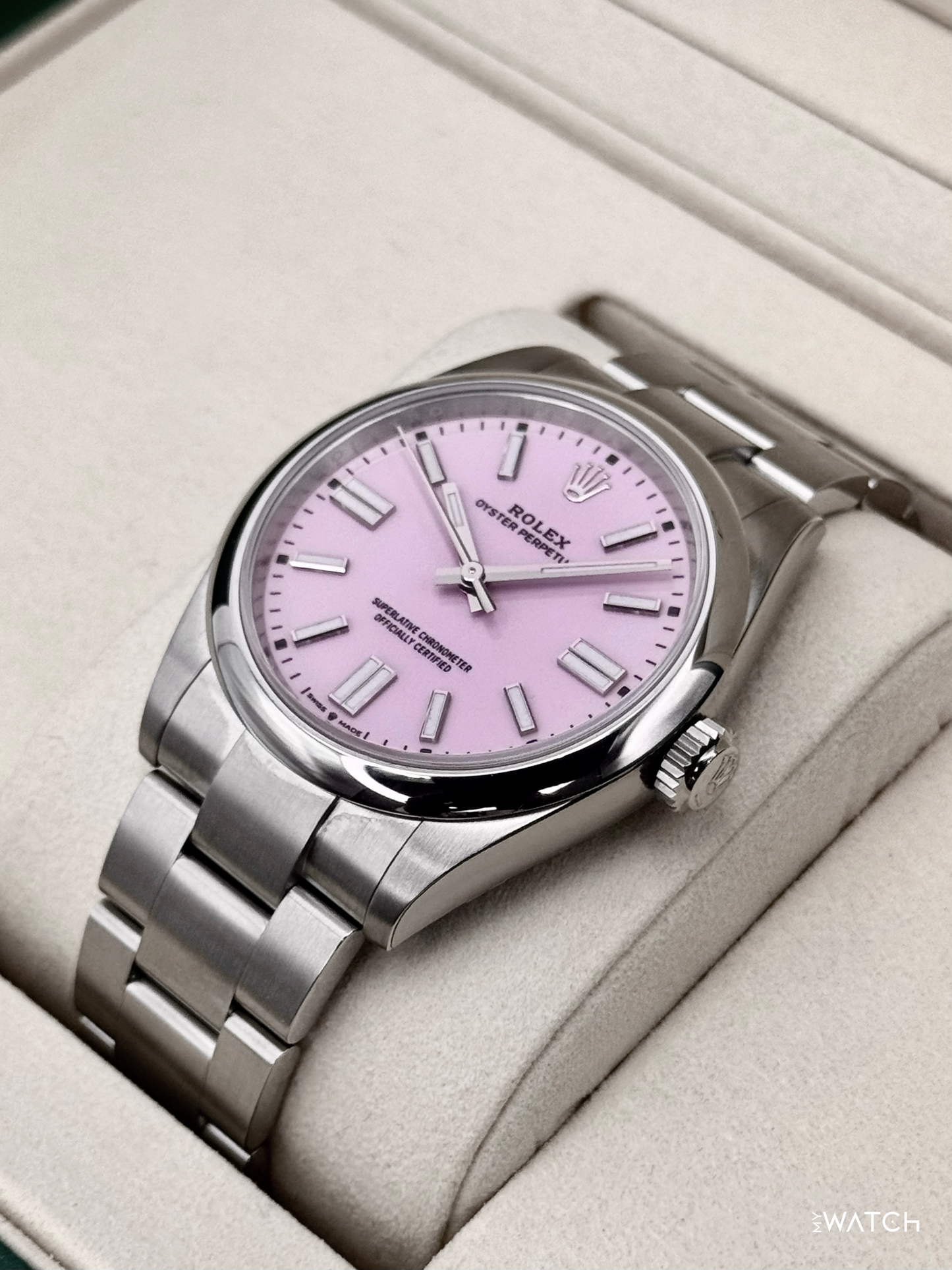 NEW 2026 Rolex Oyster Perpetual 41mm 134300 Candy Pink Dial (STICKERED) - MyWatchLLC