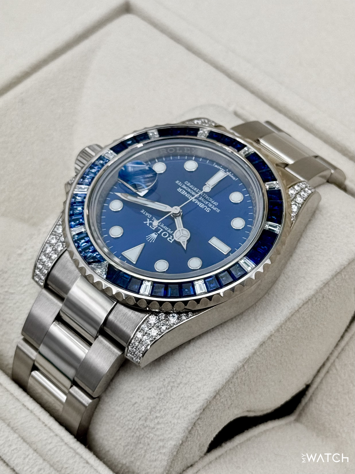 2020 Rolex Submariner 40mm 116659SABR White Gold Blue Dial