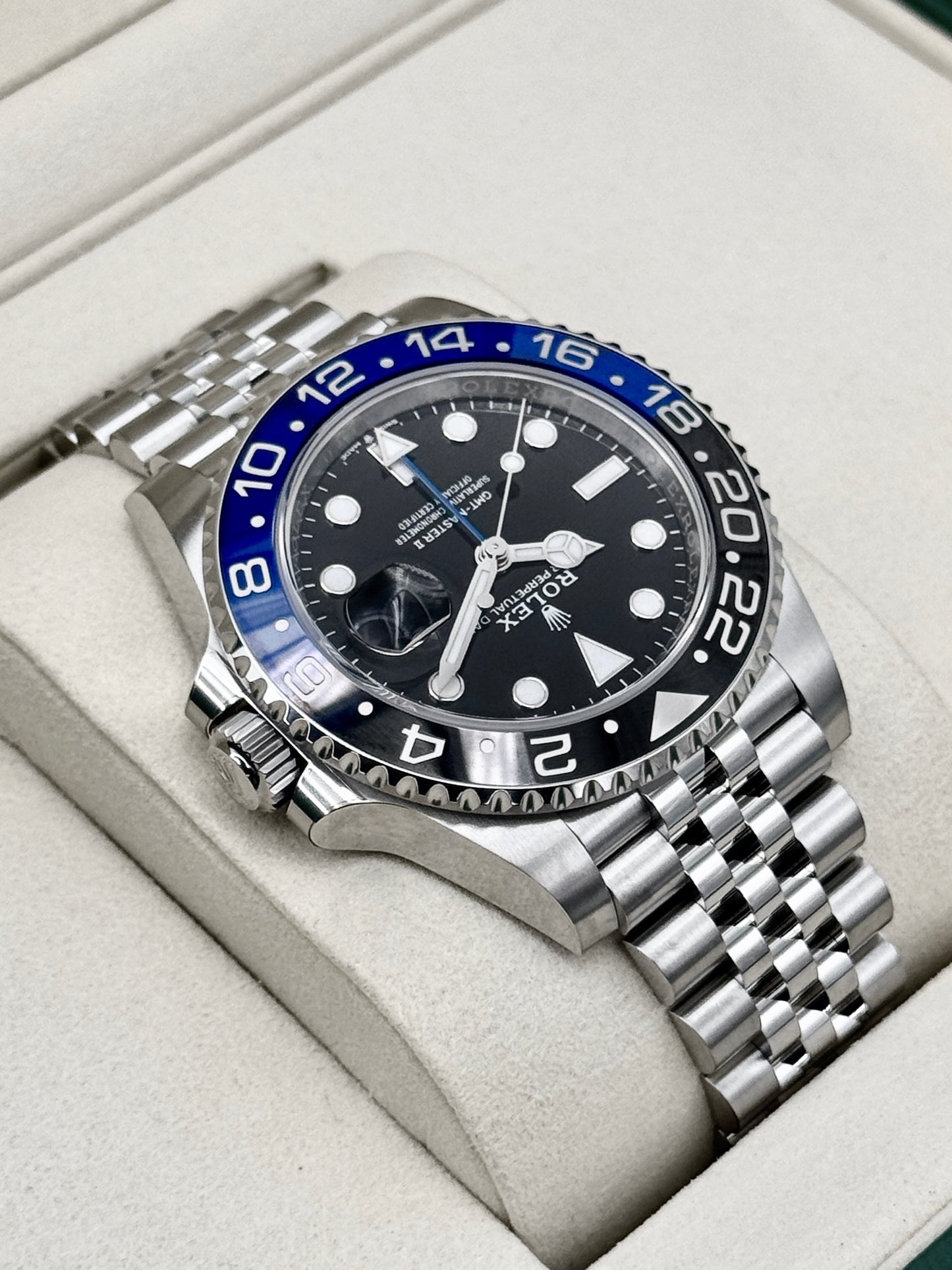 NEW 2026 Rolex GMT-Master II "Batgirl" 40mm 126710BLNR Jubilee (NEW STYLE CARD)