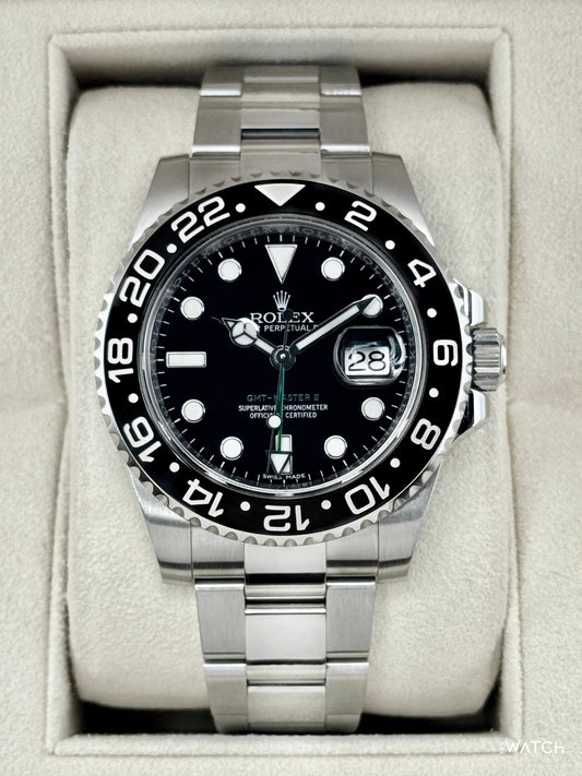 2018 Rolex GMT-Master II 40mm 116710LN Stainless Steel Black Dial - MyWatchLLC