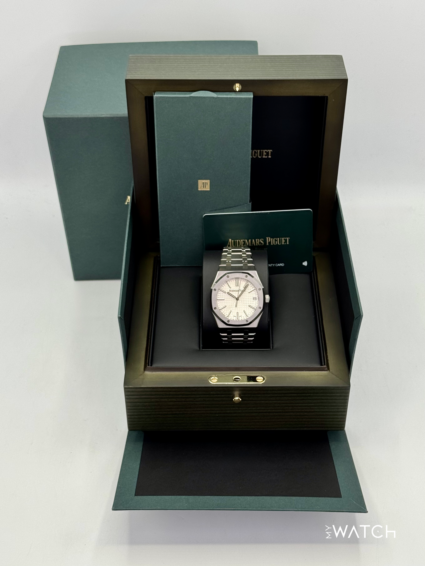 NEW 2022 Audemars Piguet  Royal Oak  41mm 15510ST Stainless Steel White Dial