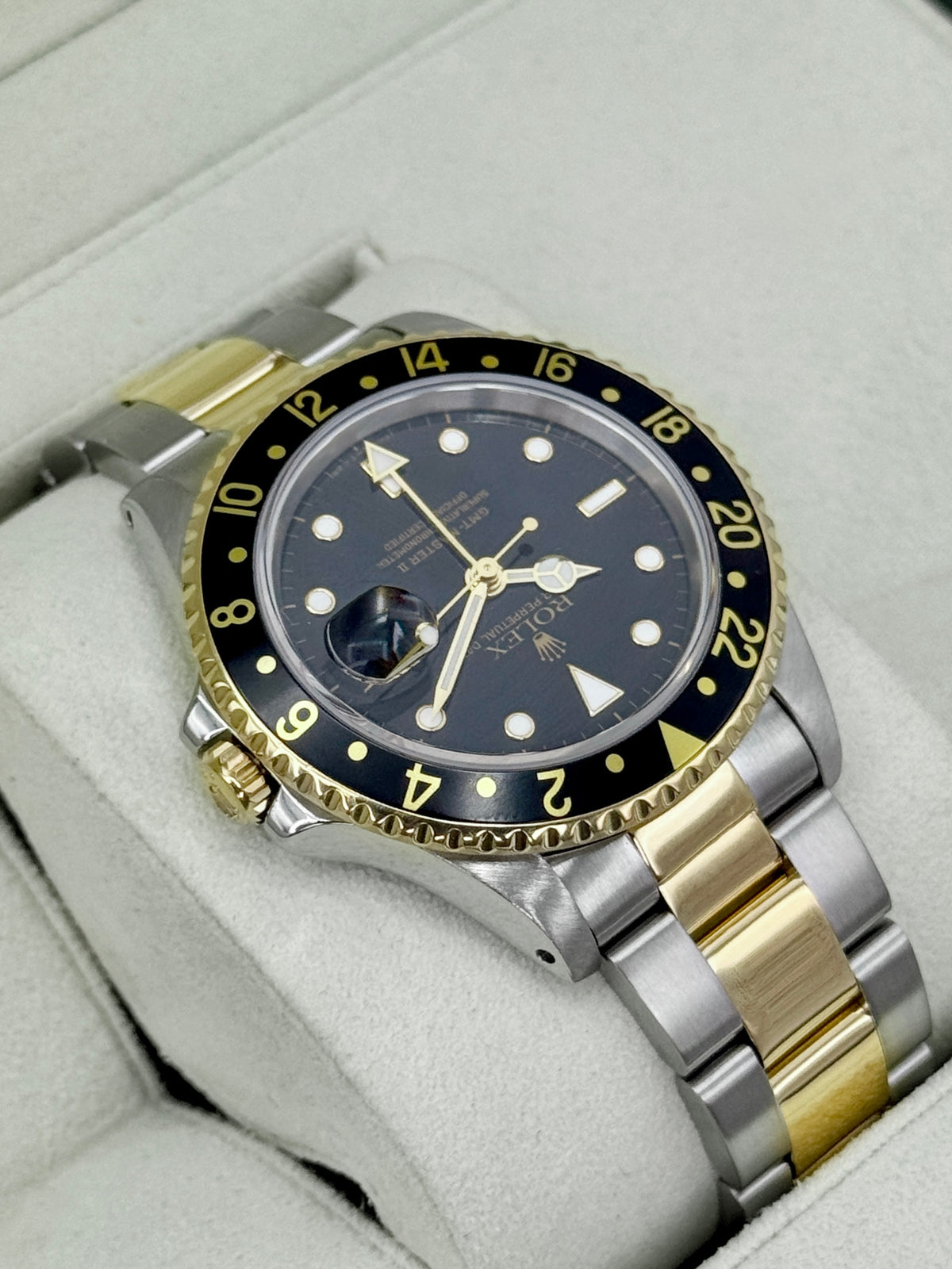 1991 Rolex GMT-Master II 40mm 16713LN Two-Tone Oyster Black Dial (RSC)
