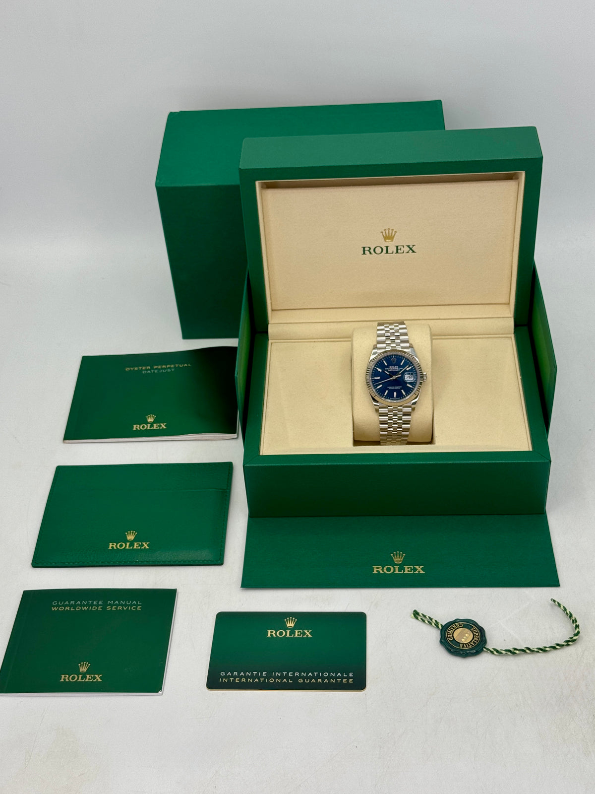 2026 Rolex Datejust 36mm 126234 Stainless Steel Jubilee Blue Dial