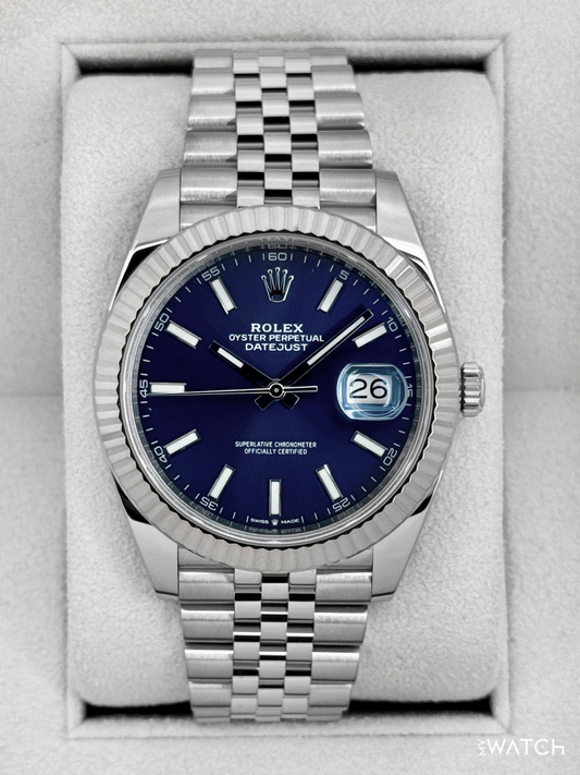 2019 Rolex Datejust 41mm 126334 Stainless Steel Jubilee Blue Dial