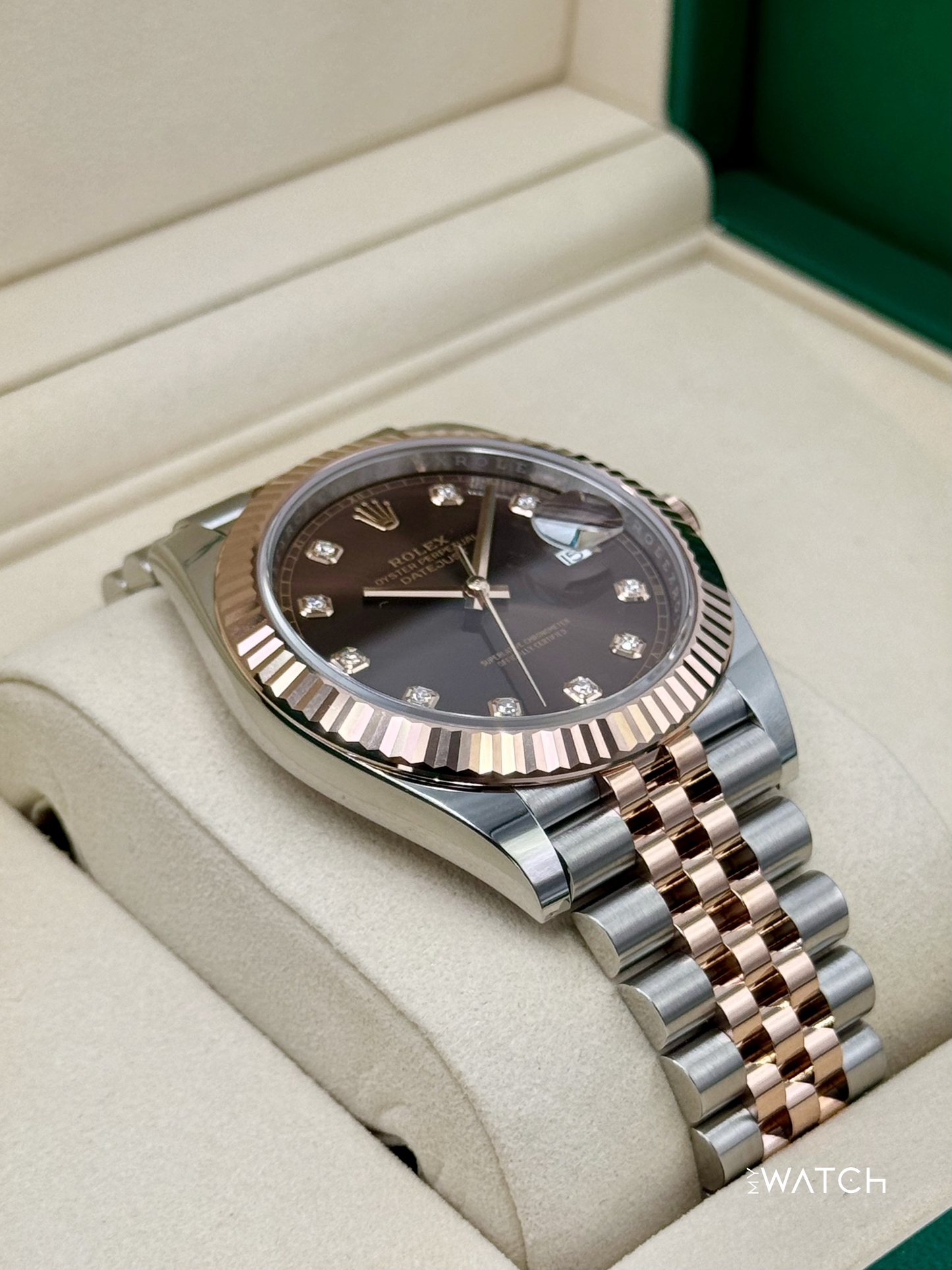 NEW 2025 Rolex Datejust 41mm 126331 Two-Tone Chocolate Diamond Dial