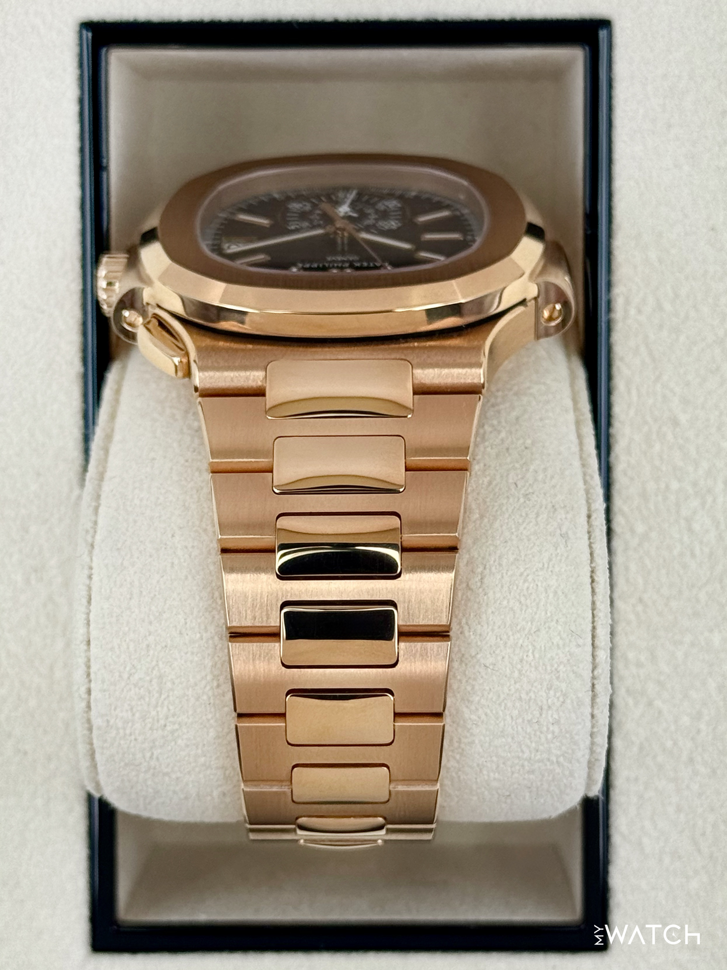 2023 Patek Philippe Nautilus Chrono 40.5mm 5980/1R Rose Gold Gray Dial