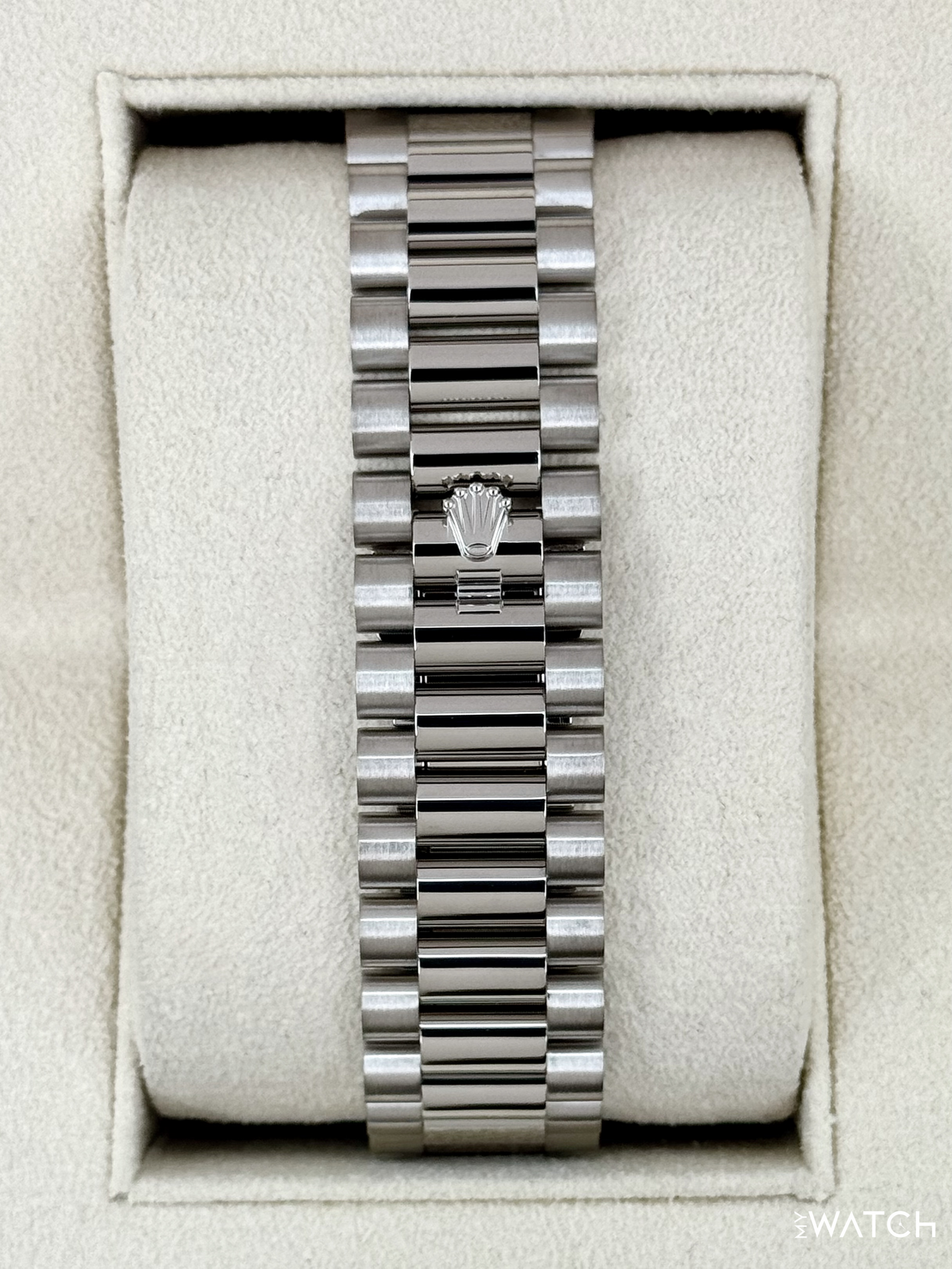 2024 Rolex Day-Date 40mm 228239 Presidential White Gold MOP Diamond Dial - MyWatchLLC