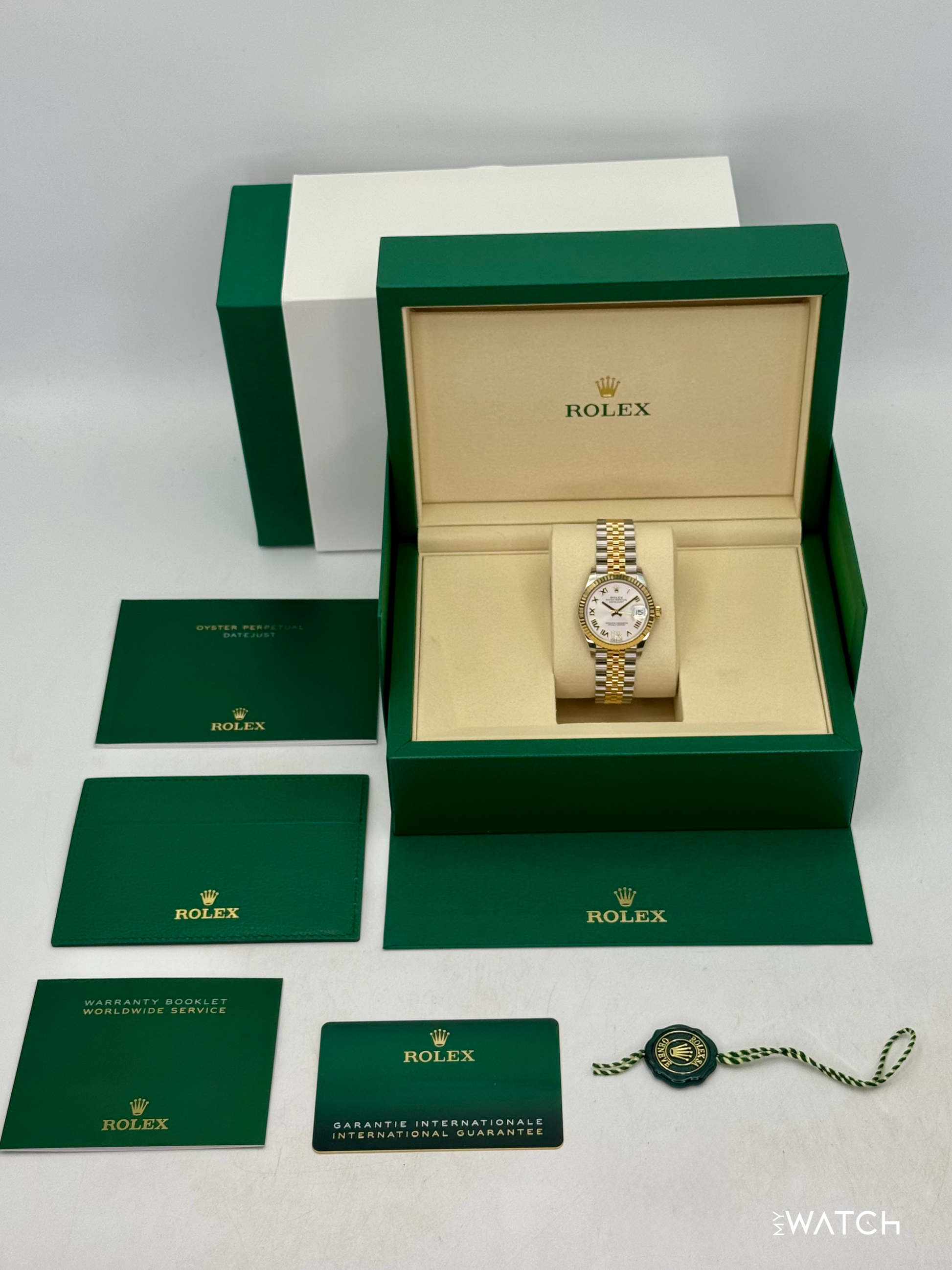NEW 2026 Rolex Datejust 31mm 278273 Two-Tone Jubilee Silver Diamond - MyWatchLLC