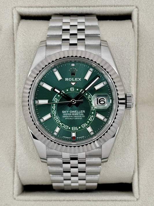 2024 Rolex Sky-Dweller 42mm 336934 Jubilee Green Dial