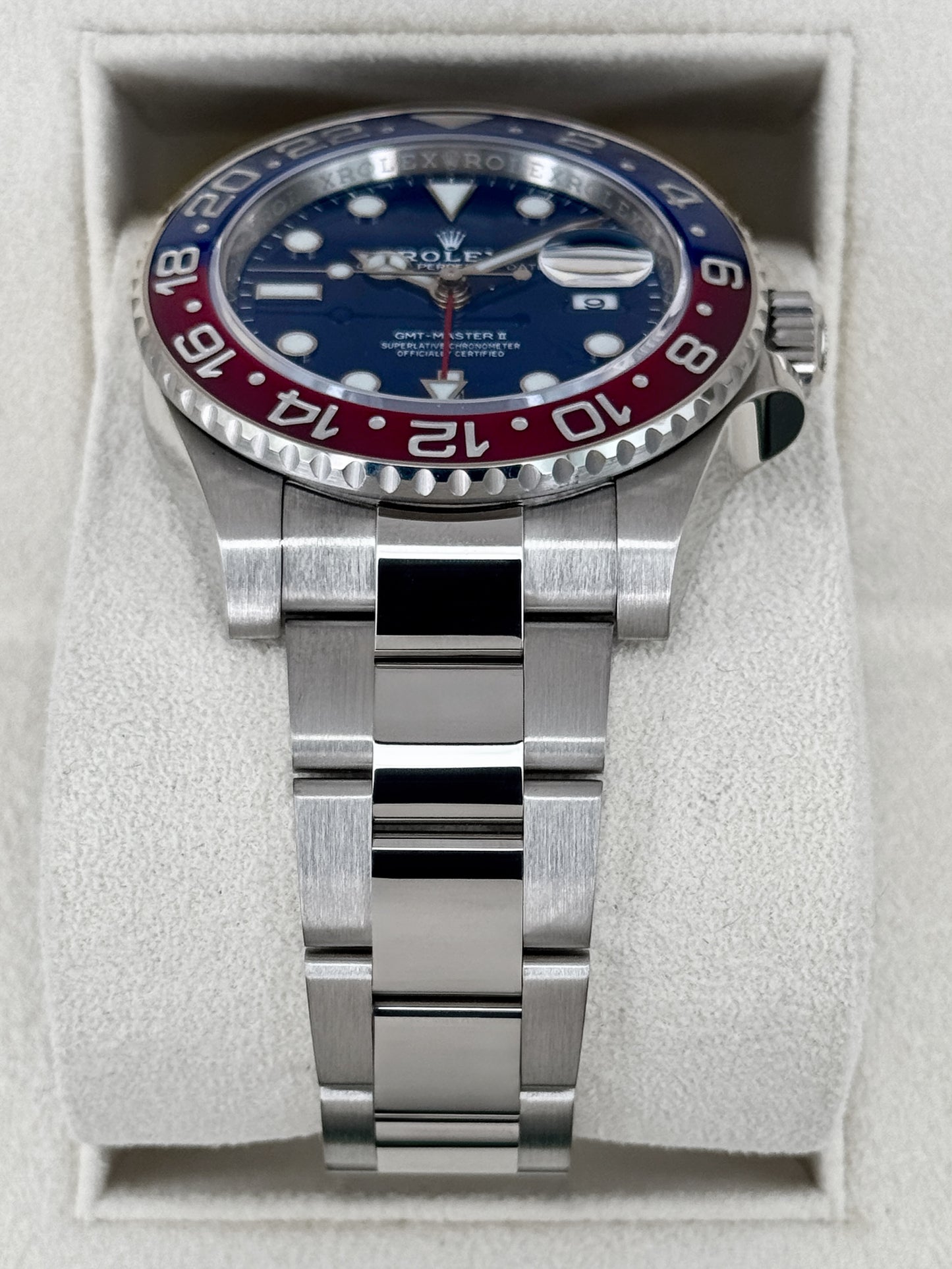 2021 Rolex GMT-Master II "Pepsi" 40mm 126719BLRO White Gold Blue Dial