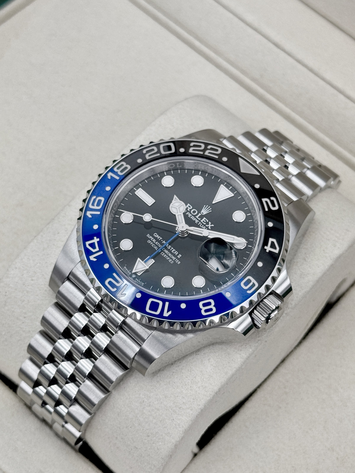 NEW 2026 Rolex GMT-Master II Batgirl 40mm 126710BLNR Jubilee (NEW STYLE CARD)