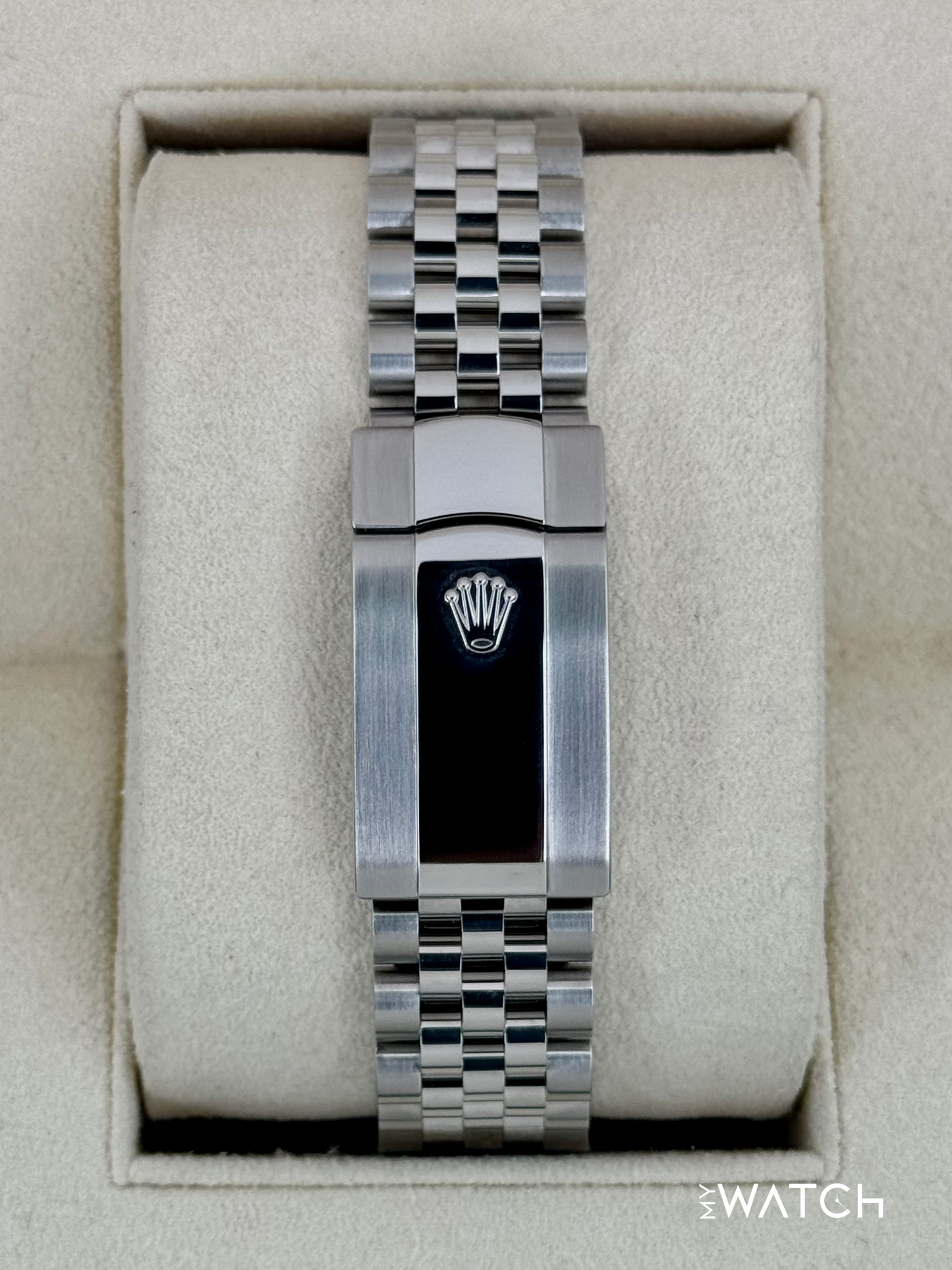 2023 Rolex Datejust 36mm 126234 Stainless Steel Jubilee Green Palm Motif Dial