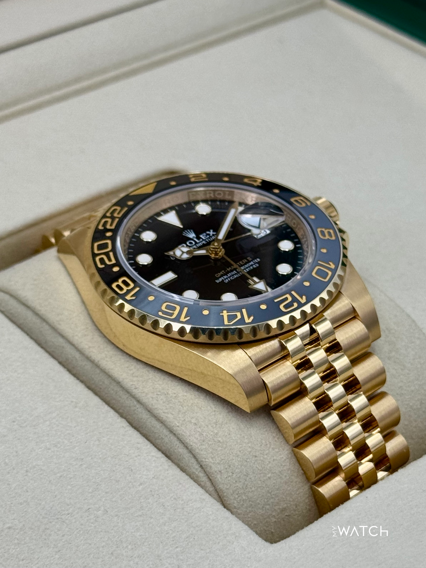 NEW 2025 Rolex GMT-Master II 40mm 126718GRNR Jubilee Black Dial (STICKERED) - MyWatchLLC