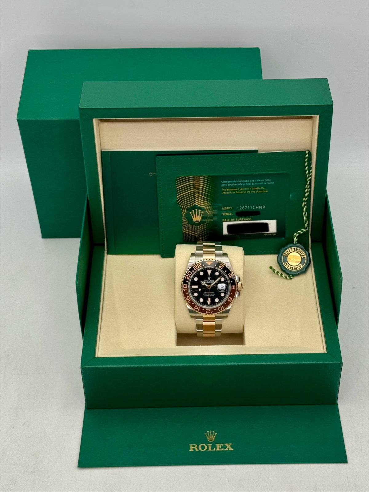 2025 Rolex GMT-Master II Rootbeer 40mm 126711CHNR Two-Tone