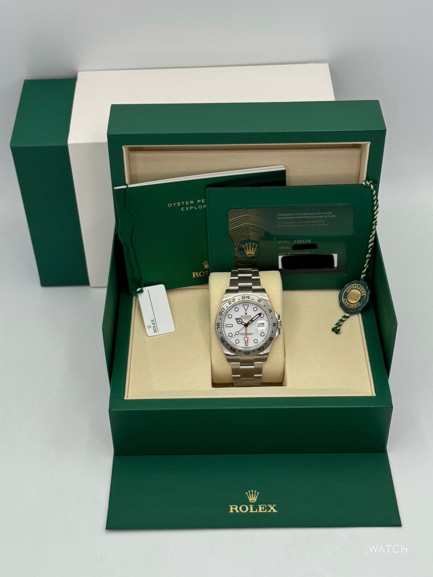 NEW 2025 Rolex Explorer II 42mm 226570 Polar White Dial (STICKERED)