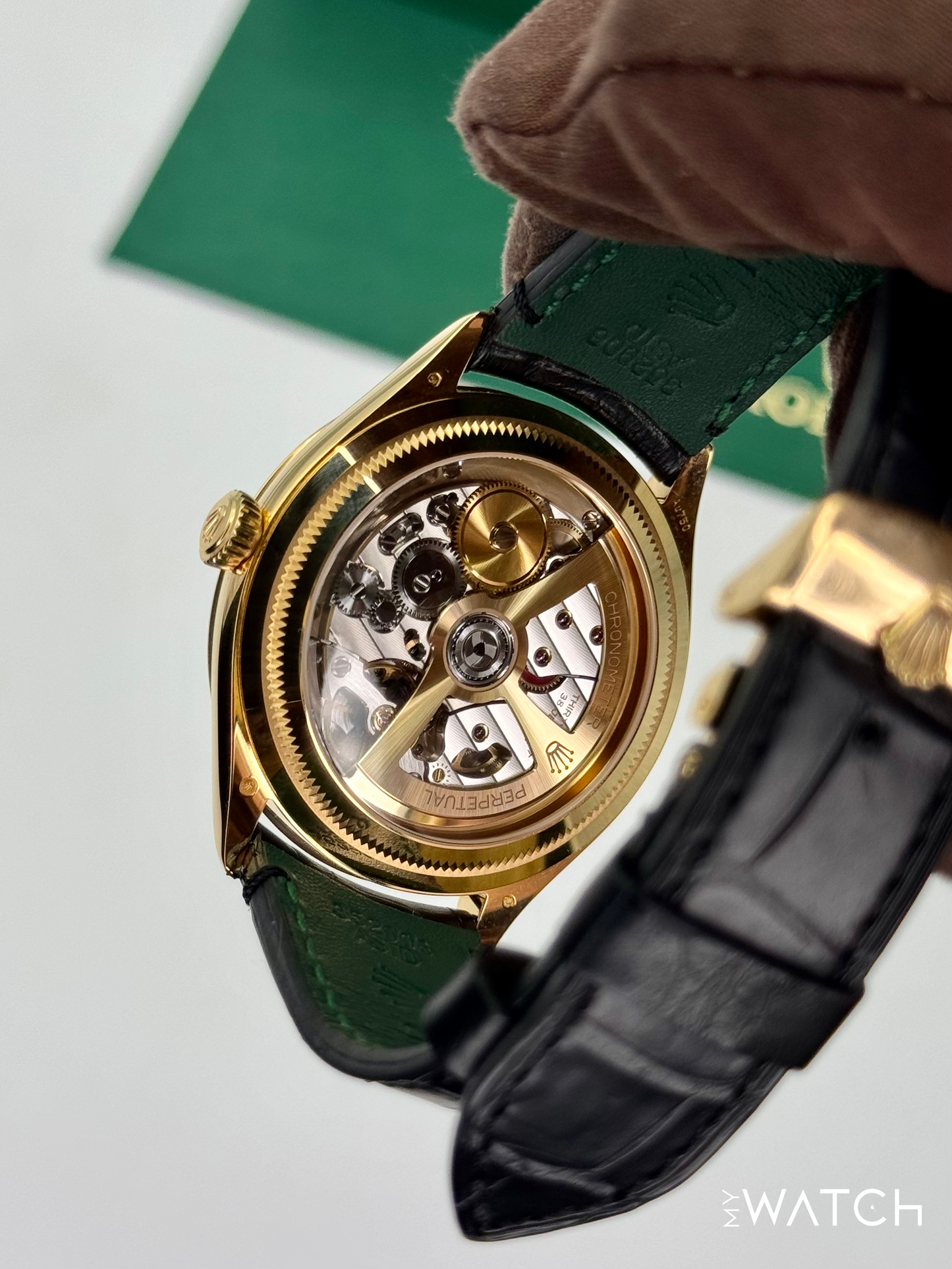 NEW 2025 Rolex 1908 39mm 52508 Yellow Gold Black Dial