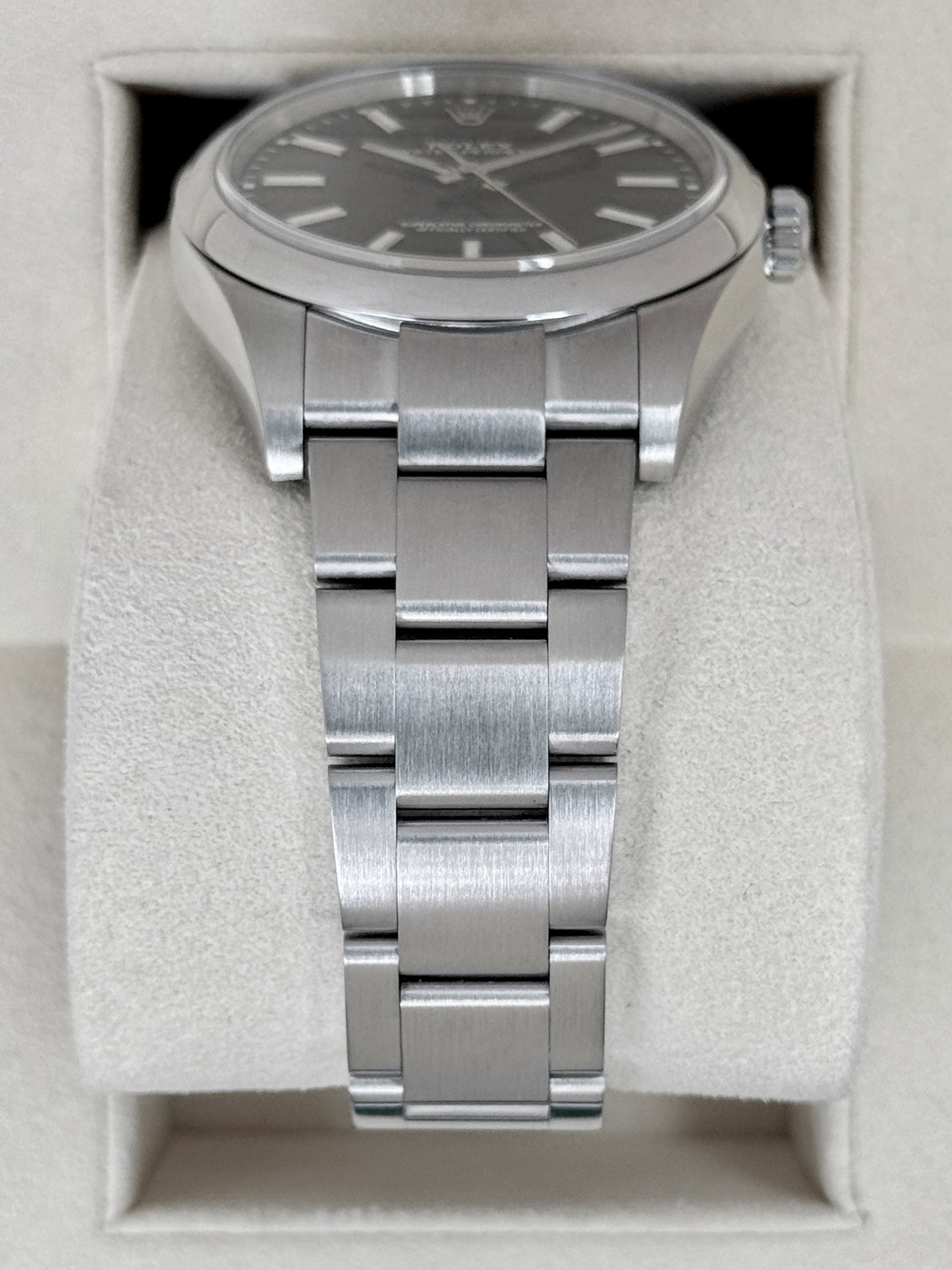 2019 Rolex Oyster Perpetual 39mm 114300 Stainless Steel Black Dial