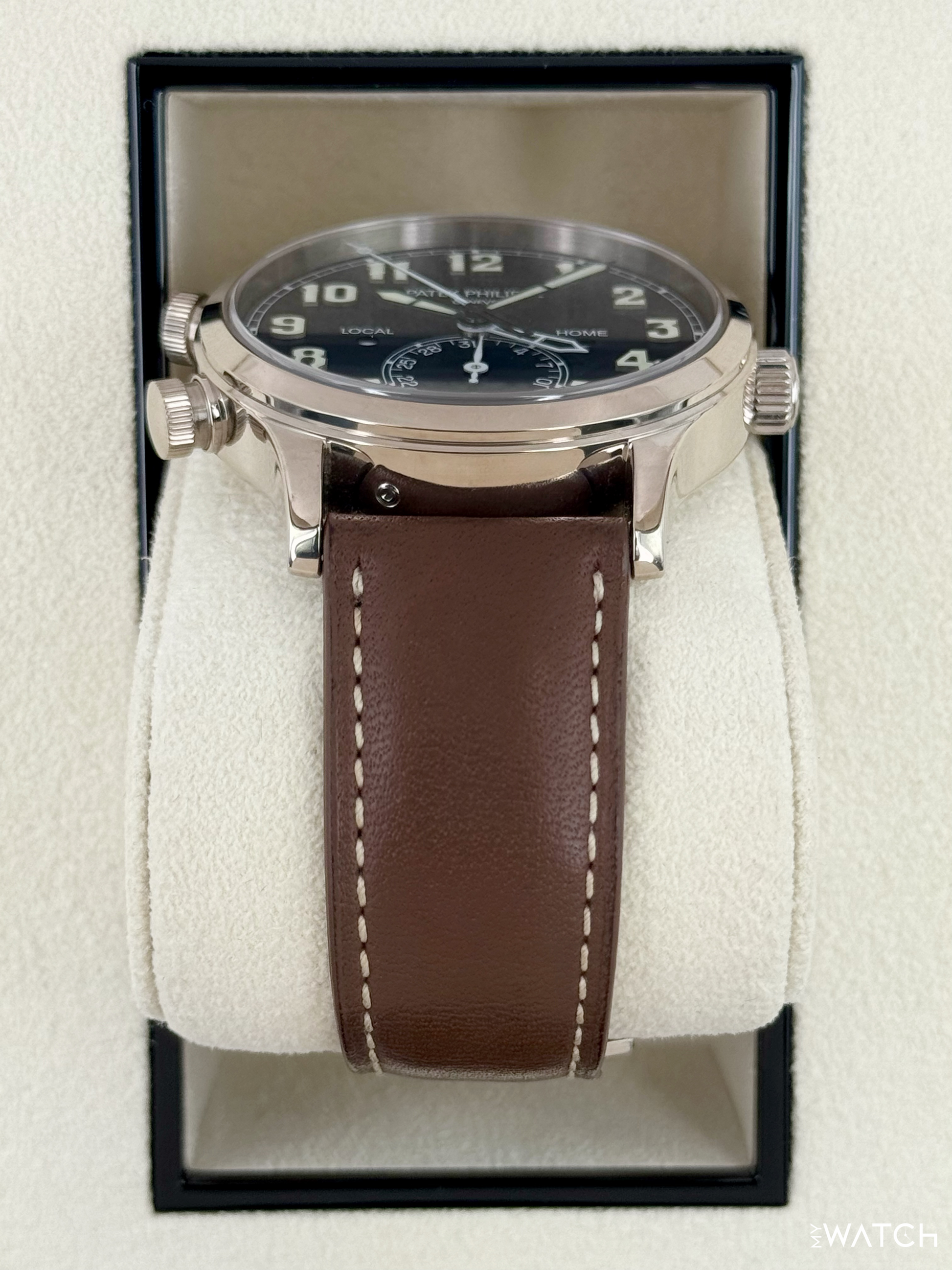 2023 Patek Philippe Pilot Time Travel 42mm 5524G White Gold Black Dial - MyWatchLLC