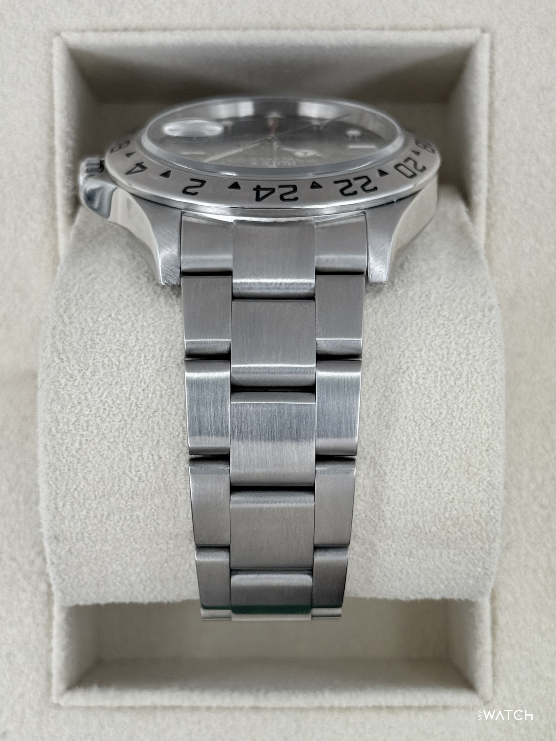 Rolex Explorer II 40mm 16570 Stainless Steel Black Dial - MyWatchLLC