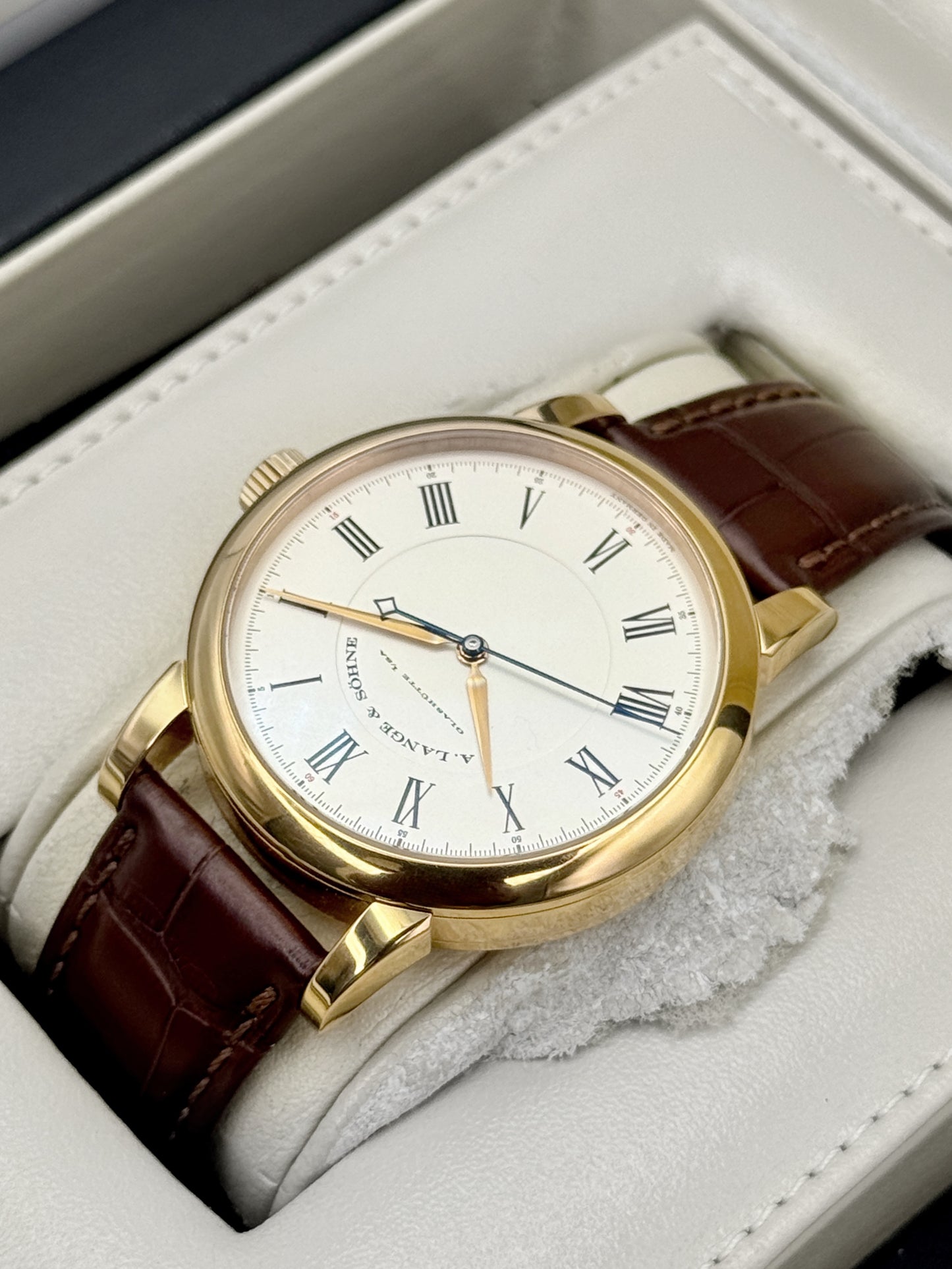 2007 A. Longe & Shone Richard Lange 40.5mm 232.032 Rose Gold Silver Dial