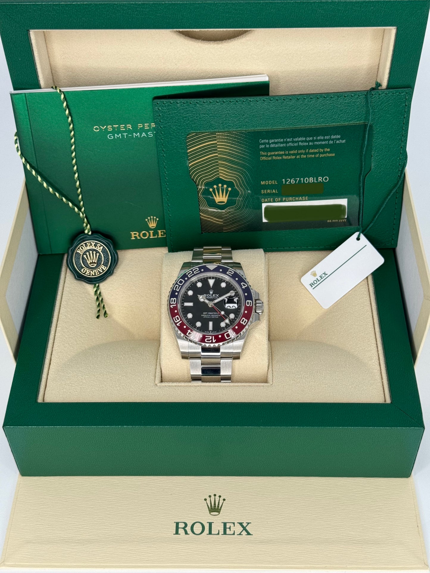 NEW 2023 Rolex GMT-Master II "Pepsi" 40mm 126710BLRO Oyster Black Dial - MyWatchLLC