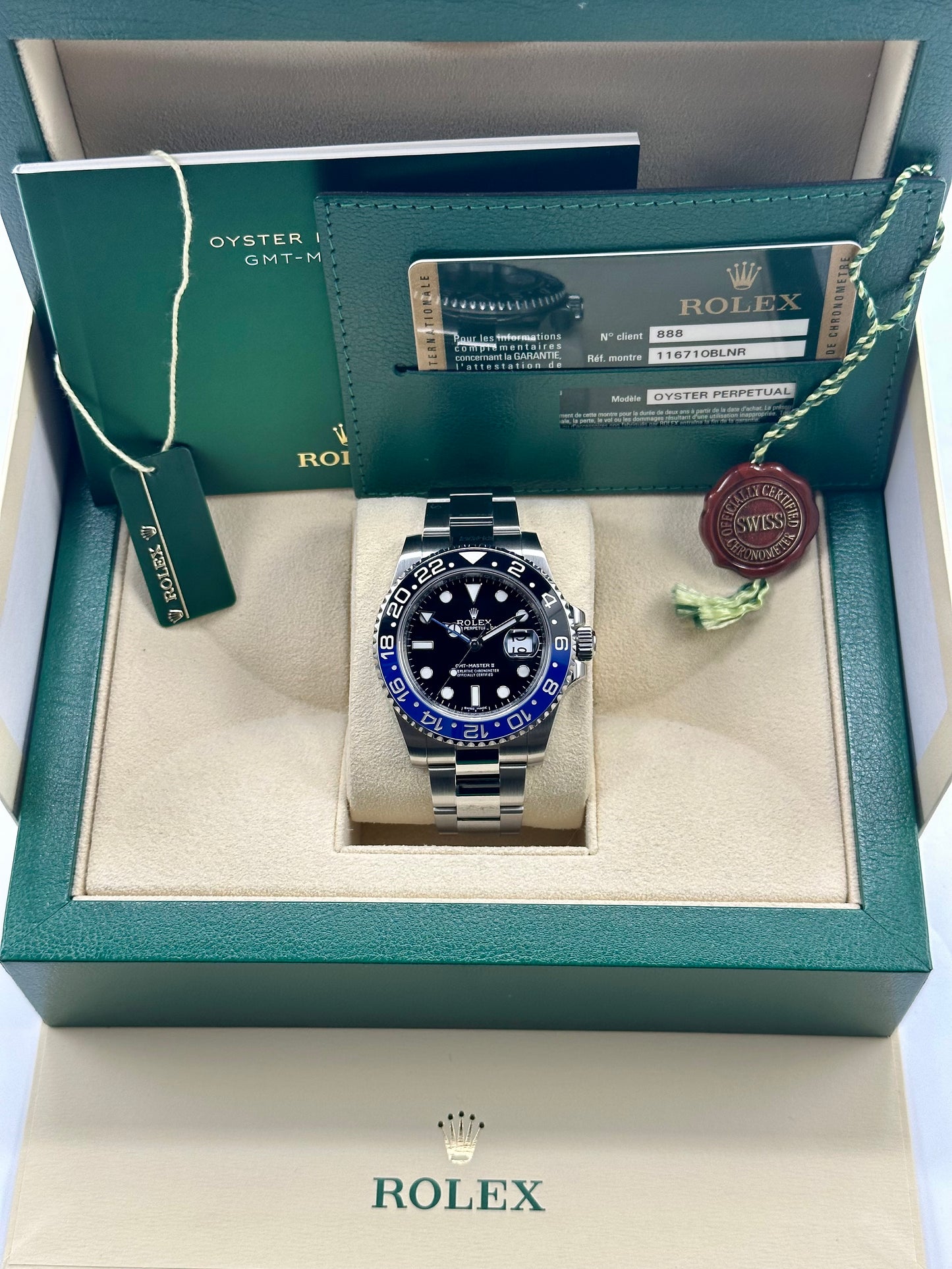 2014 Rolex GMT Master II "Batman" 116710BLNR Stainless Steel Oyster - MyWatchLLC