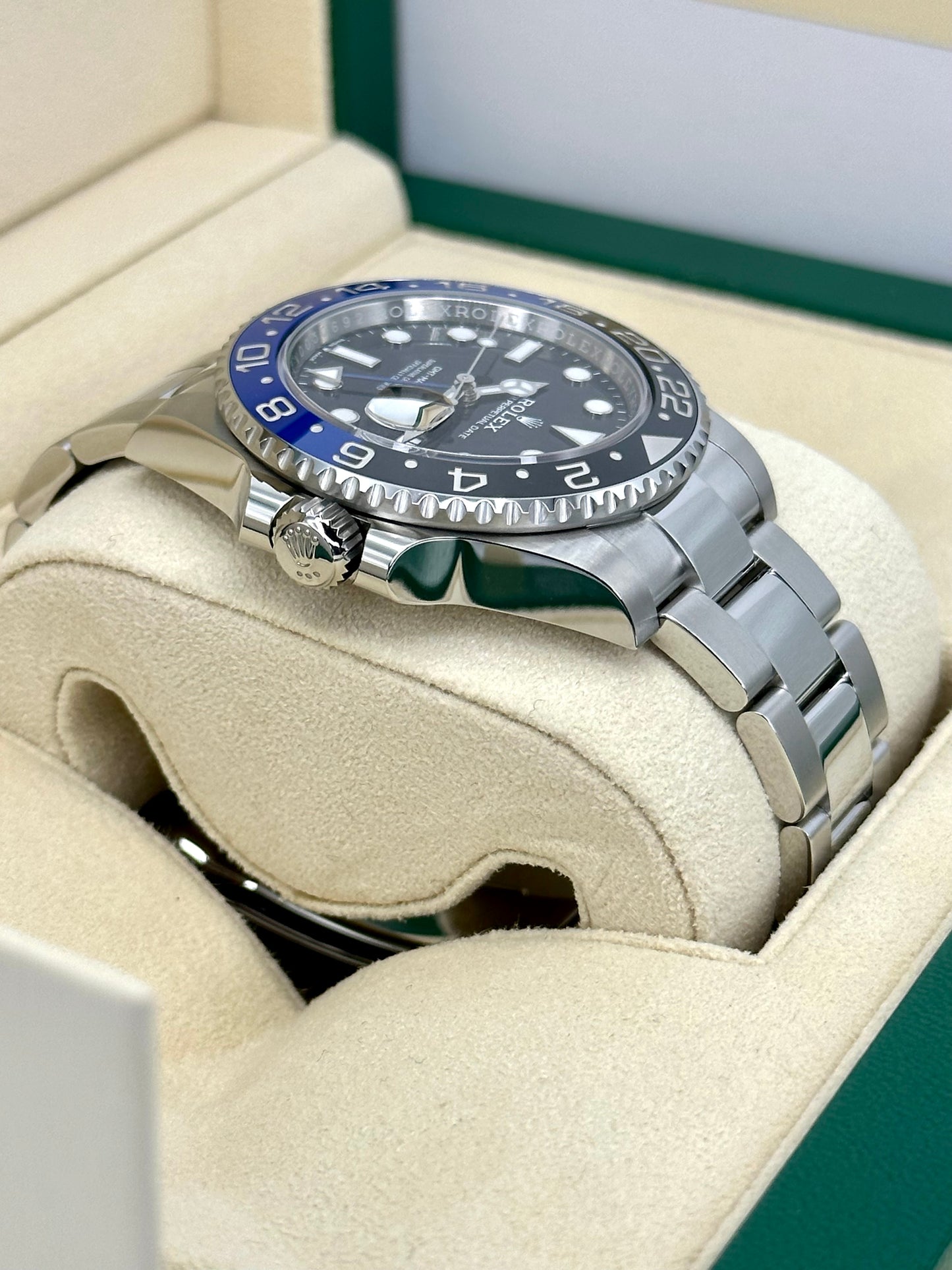 NEW 2023 Rolex GMT-Master II Batman 40mm 126710BLNR Oyster Black Dial - MyWatchLLC