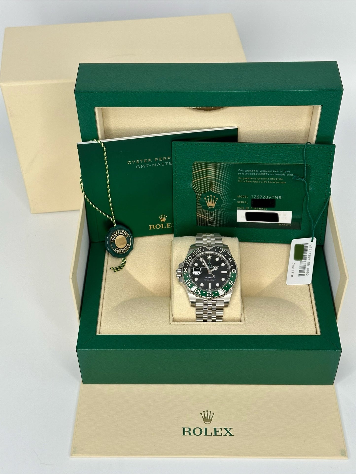 NEW 2023 Rolex GMT-Master II “Sprite” 40mm 126720VTNR Jubilee - MyWatchLLC