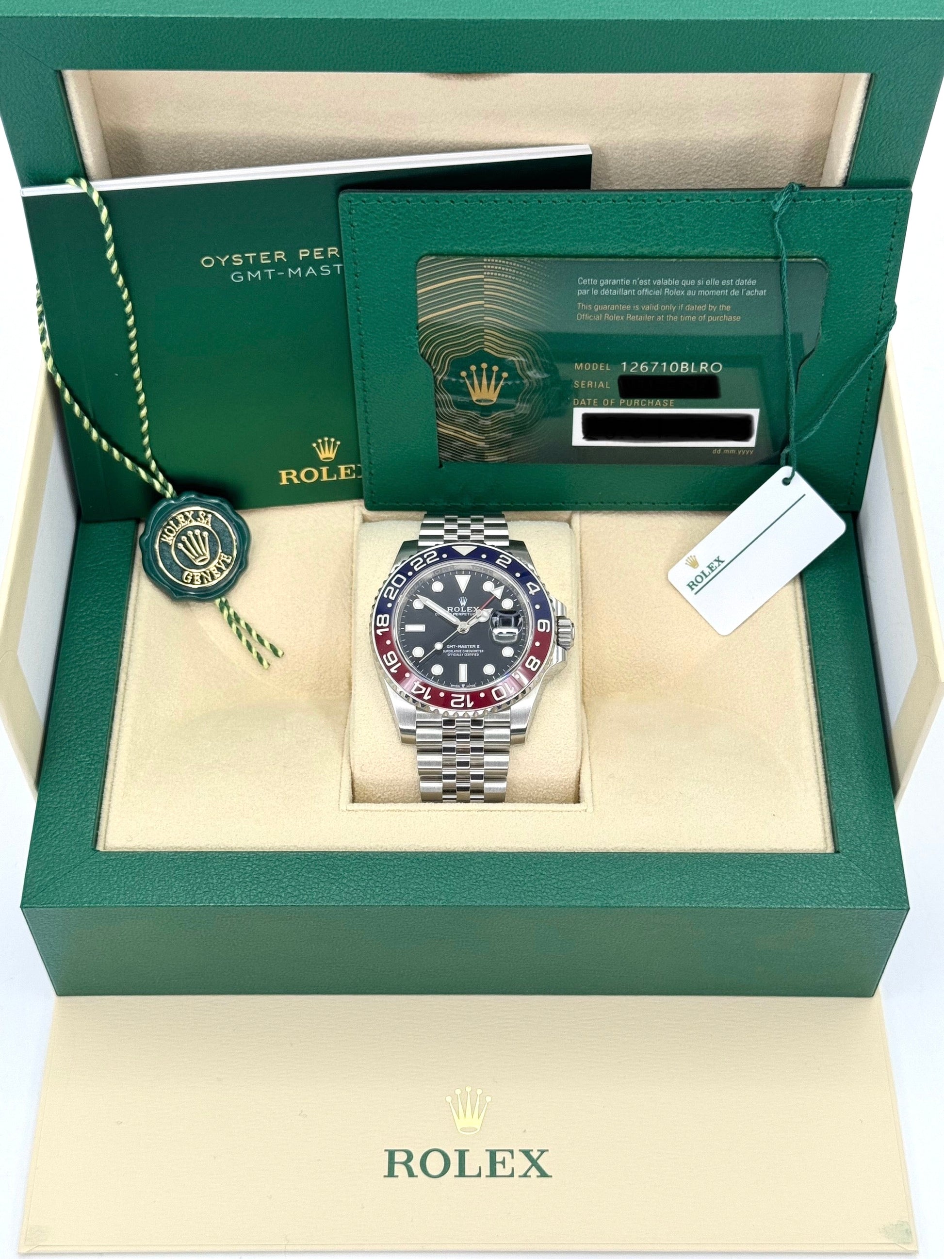 2023 Rolex GMT-Master II "Pepsi" 40mm 126710BLRO Jubilee Black Dial - MyWatchLLC