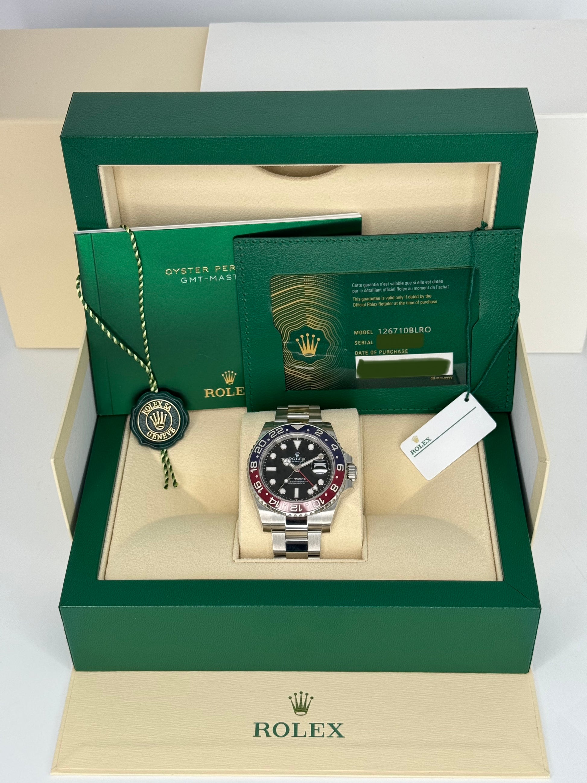 NEW 2023 Rolex GMT-Master II "Pepsi" 40mm 126710BLRO Oyster Black Dial - MyWatchLLC
