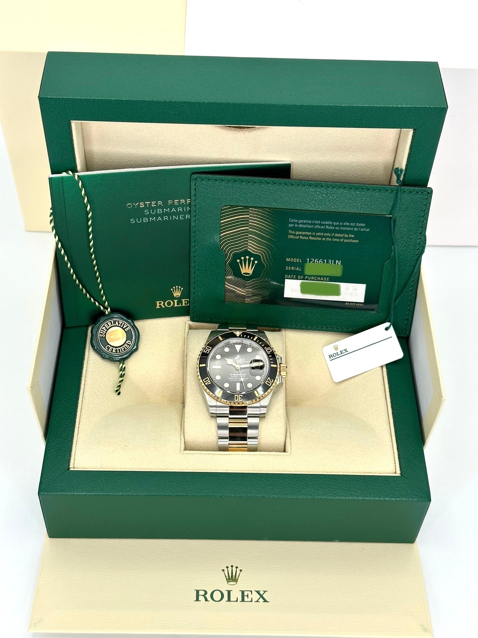 Rolex submariner outlet two tone green