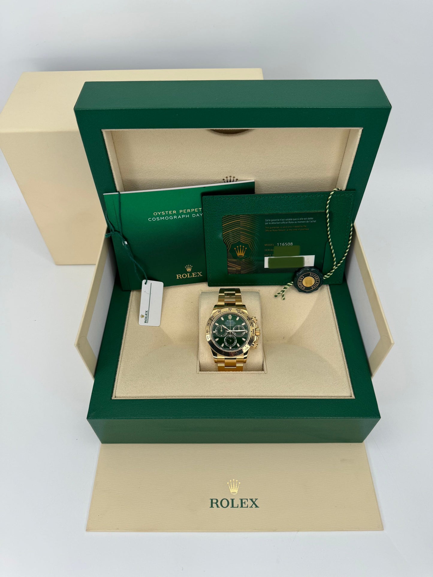 NEW 2022 Rolex Daytona "John Mayer" 40mm 116508 Green Dial - MyWatchLLC