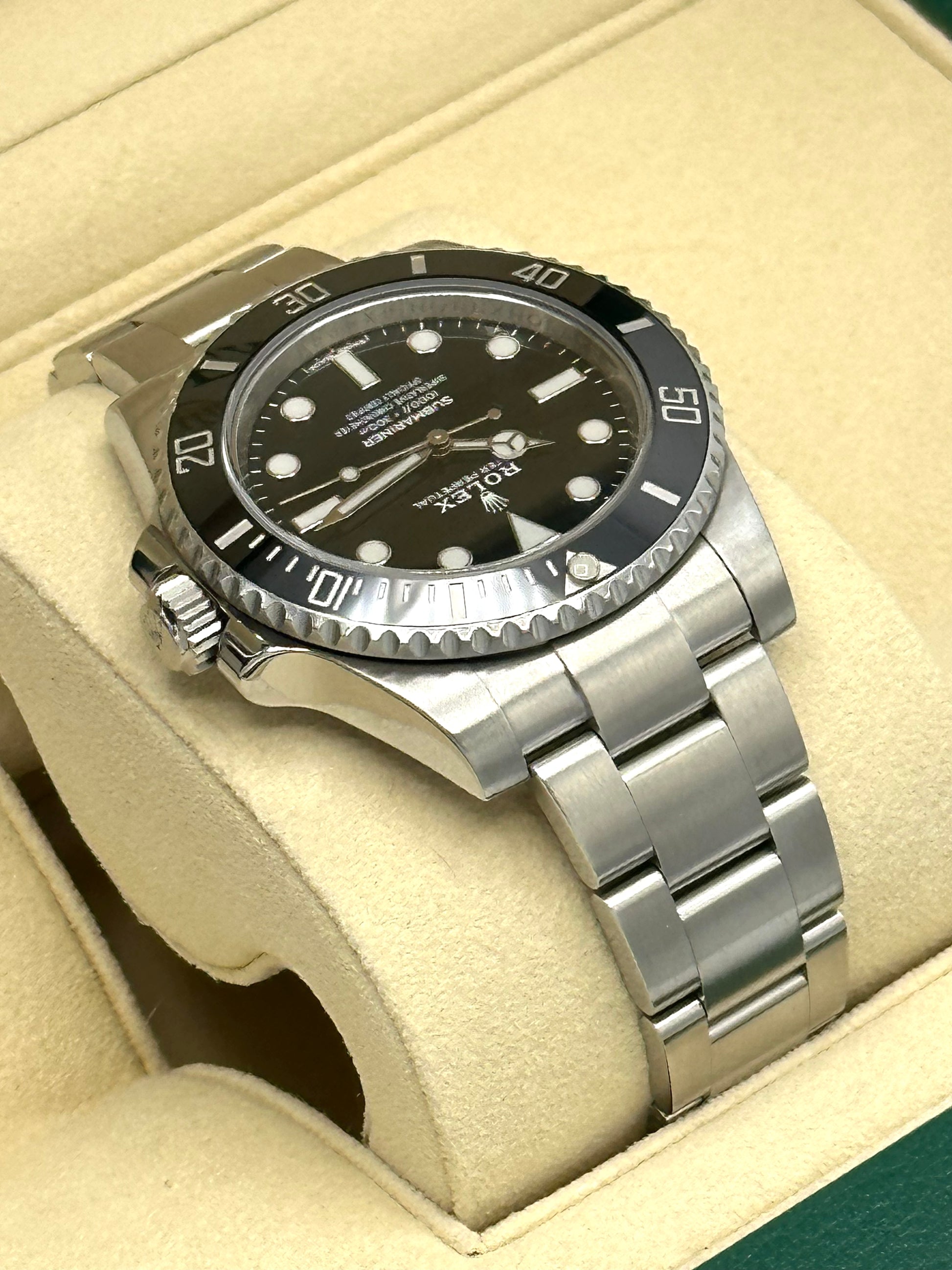 2015 Rolex Submariner 40mm 114060 Stainless Steel Oyster Black Dial - MyWatchLLC