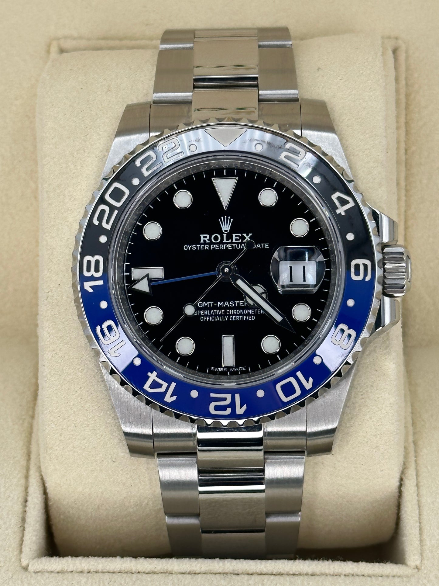 2018 Rolex GMT-Master II "Batman" 40mm Oyster - MyWatchLLC