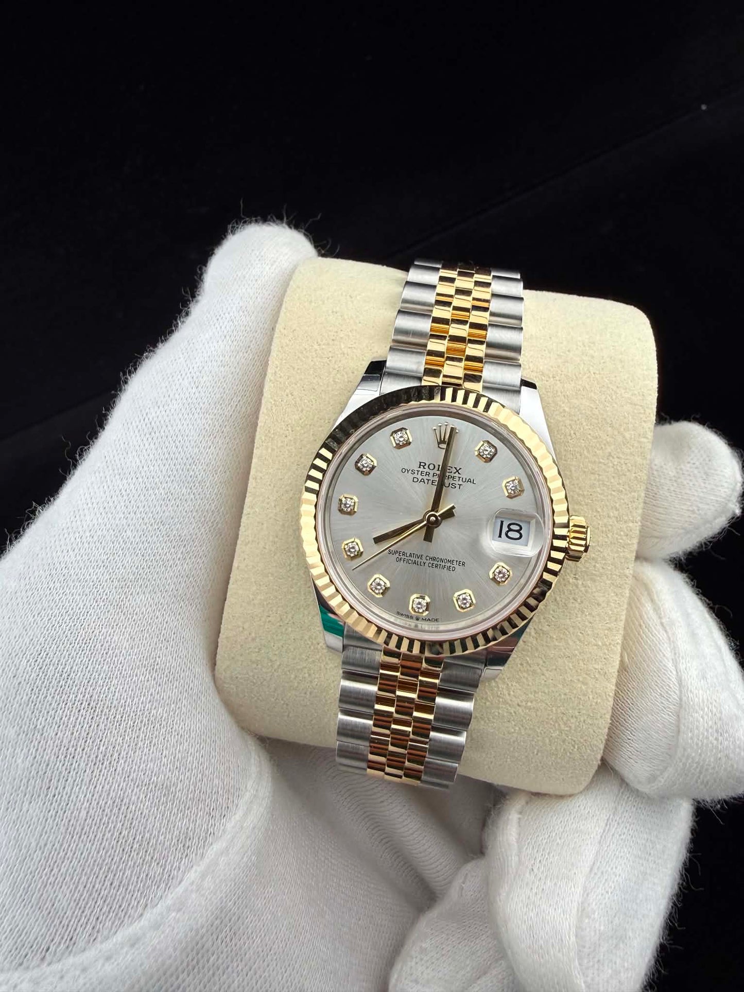 NEW 2026 Rolex Lady Datejust 28mm 279173 Jubilee Silver Diamond Dial