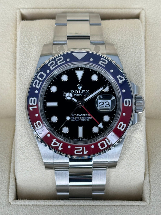 NEW 2023 Rolex GMT-Master II "Pepsi" 40mm 126710BLRO Oyster Black Dial - MyWatchLLC