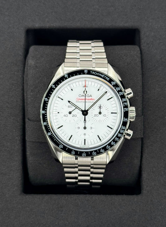 NEW 2025 Omega Speedmaster Moonwatch Pro 310.30.42.50.04.001 42mm White Dial