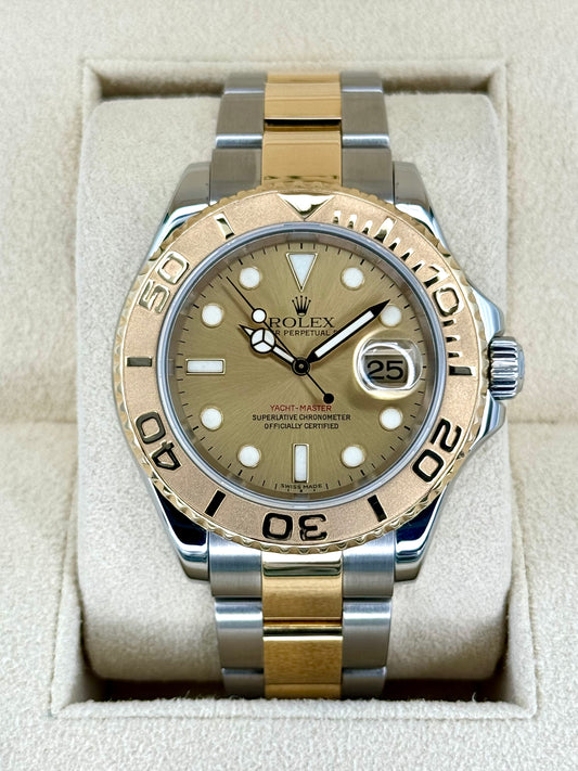 2009 Rolex Yacht-Master 40mm Two-Tone Champagne Dial - MyWatchLLC