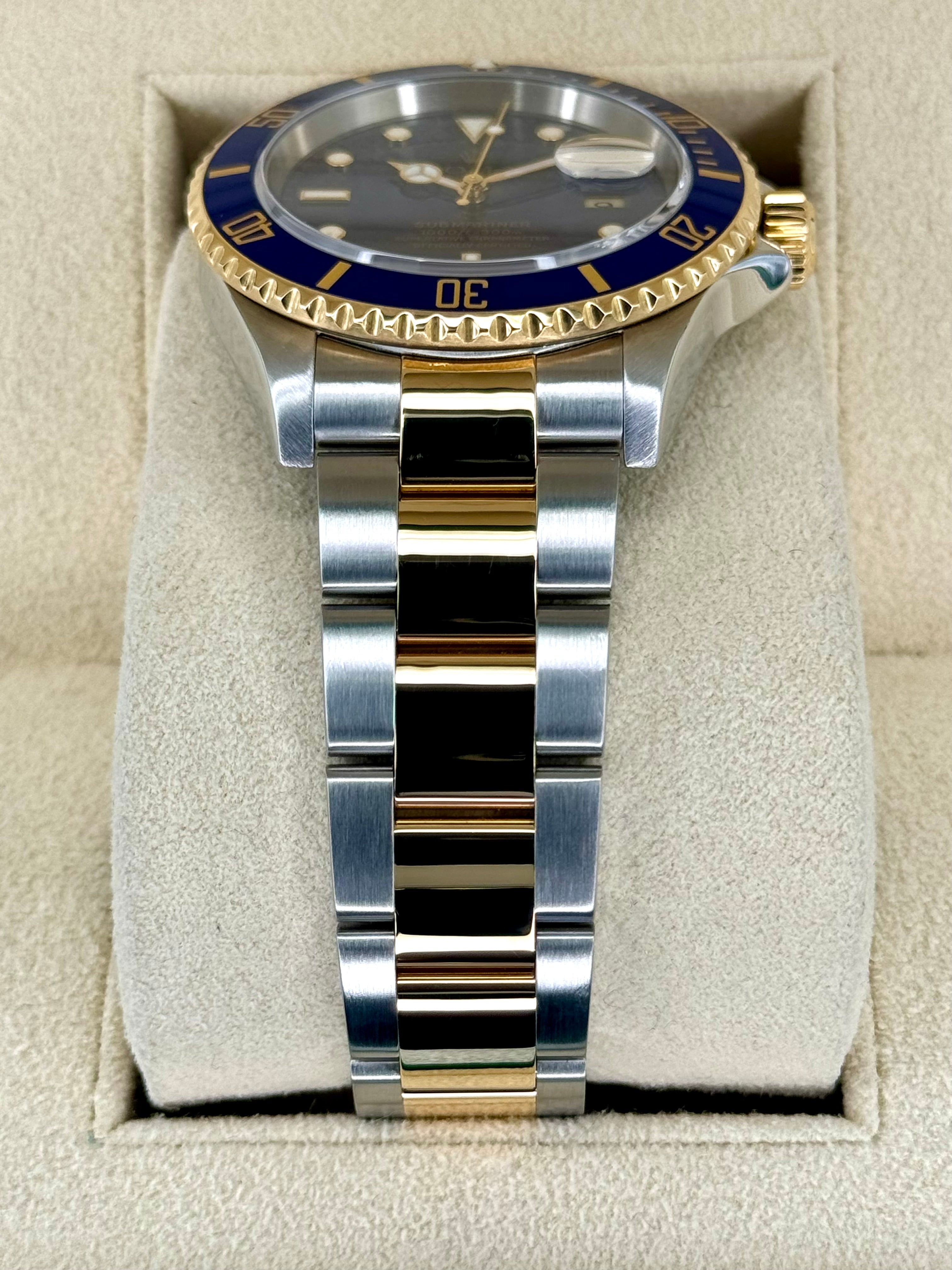 2003 Rolex Submariner Date 40mm 16613 Two Tone Blue Dial