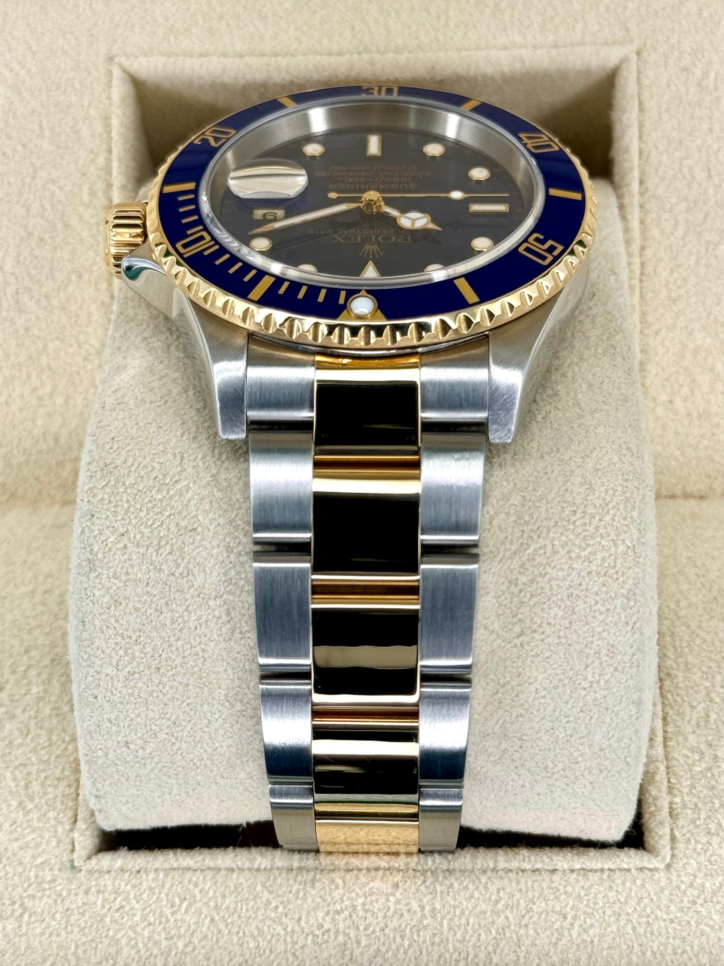 2003 Rolex Submariner Date 40mm 16613 Two-Tone Blue Dial - MyWatchLLC