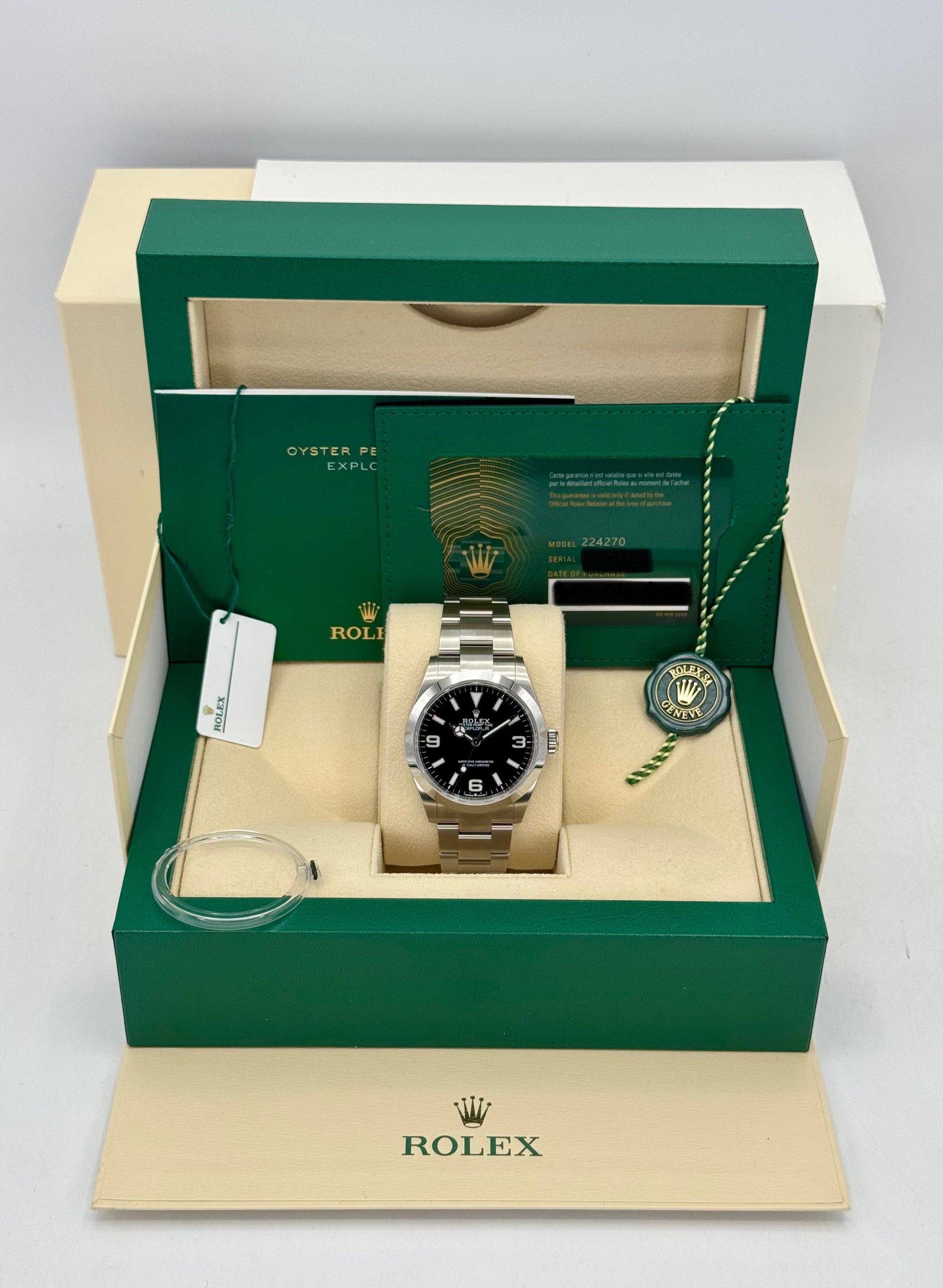 NEW 2023 Rolex Explorer 40mm 224270 Black Dial - MyWatchLLC